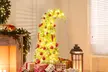 Costway Pre-Lit Artificial Christmas Tree with Branch Tips | Warm White LED Lights | Easy Setup & Home Decor - Second Medium