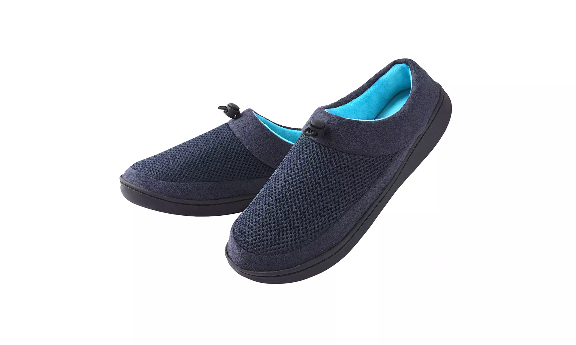 Vonmay Men's Slippers Memory Foam House Shoes Adjustable Breathable Closed Back