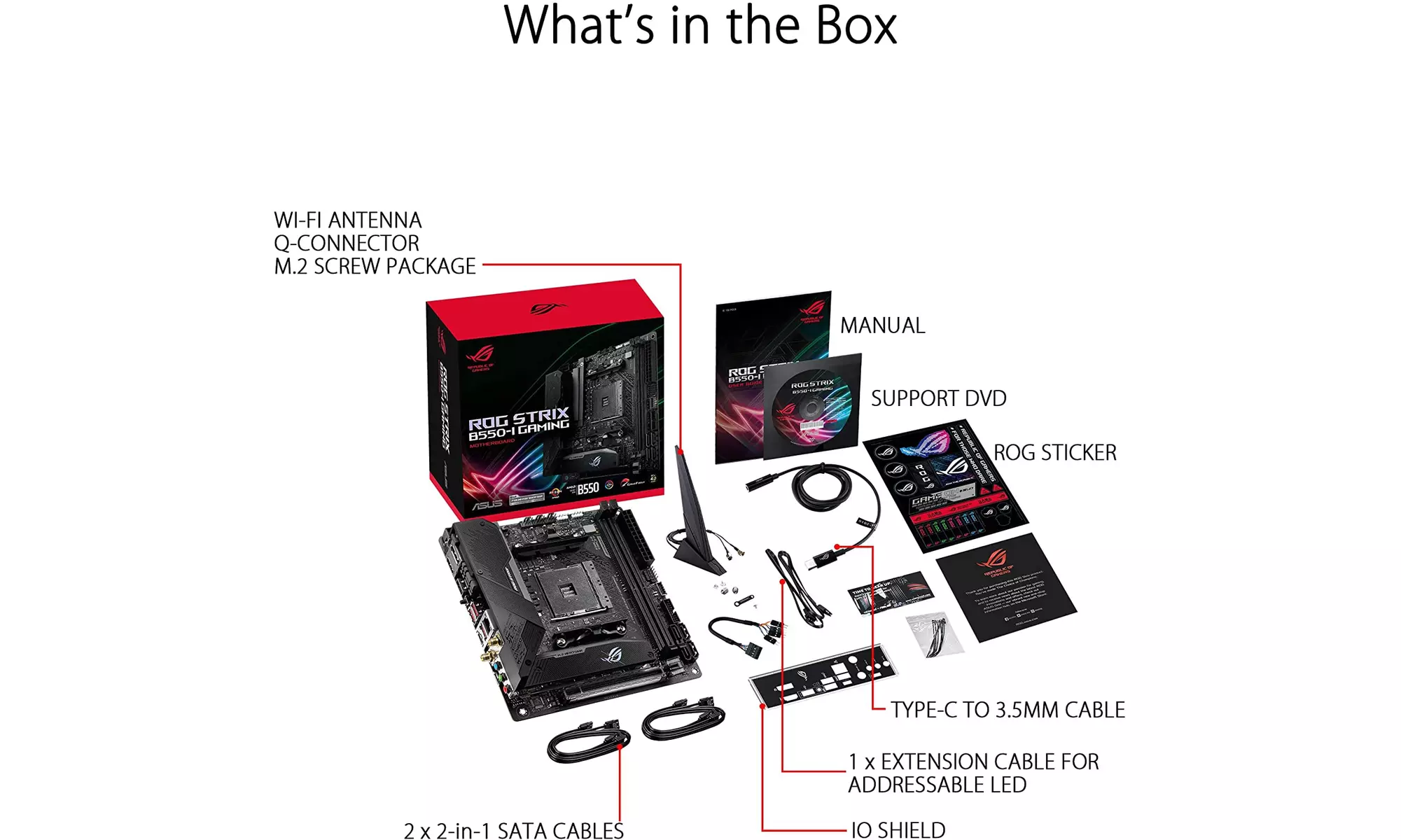 ASUS ROG Strix B550-I Gaming AMD AM4 (3rd Gen Ryzen) - New