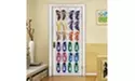 1-2 Pack 24 Wide Pockets Over the Door Shoe Organizer Hanging Shoe Holder