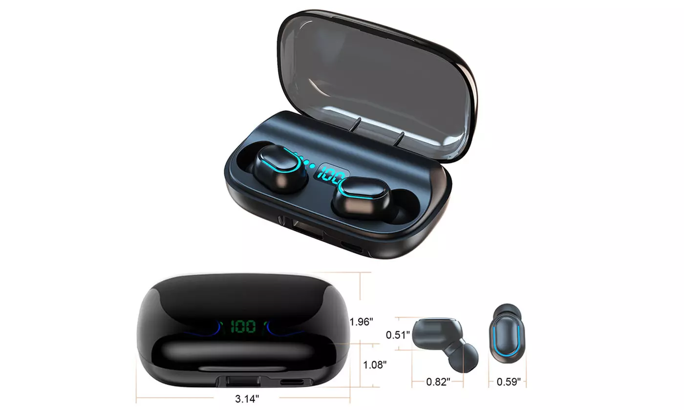 Wireless Headphones TWS Bluetooth 9D Stereo Earphones Headsets Mini Earbuds - Second Medium
