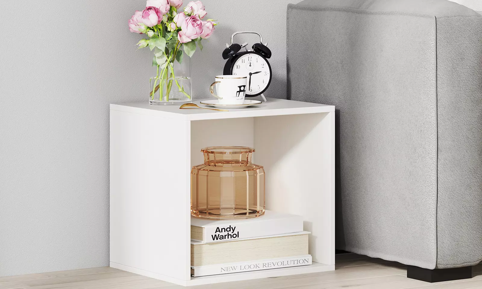 Costway Cube Storage Organizer Stackable Open Book Shelf for Small Space Storage