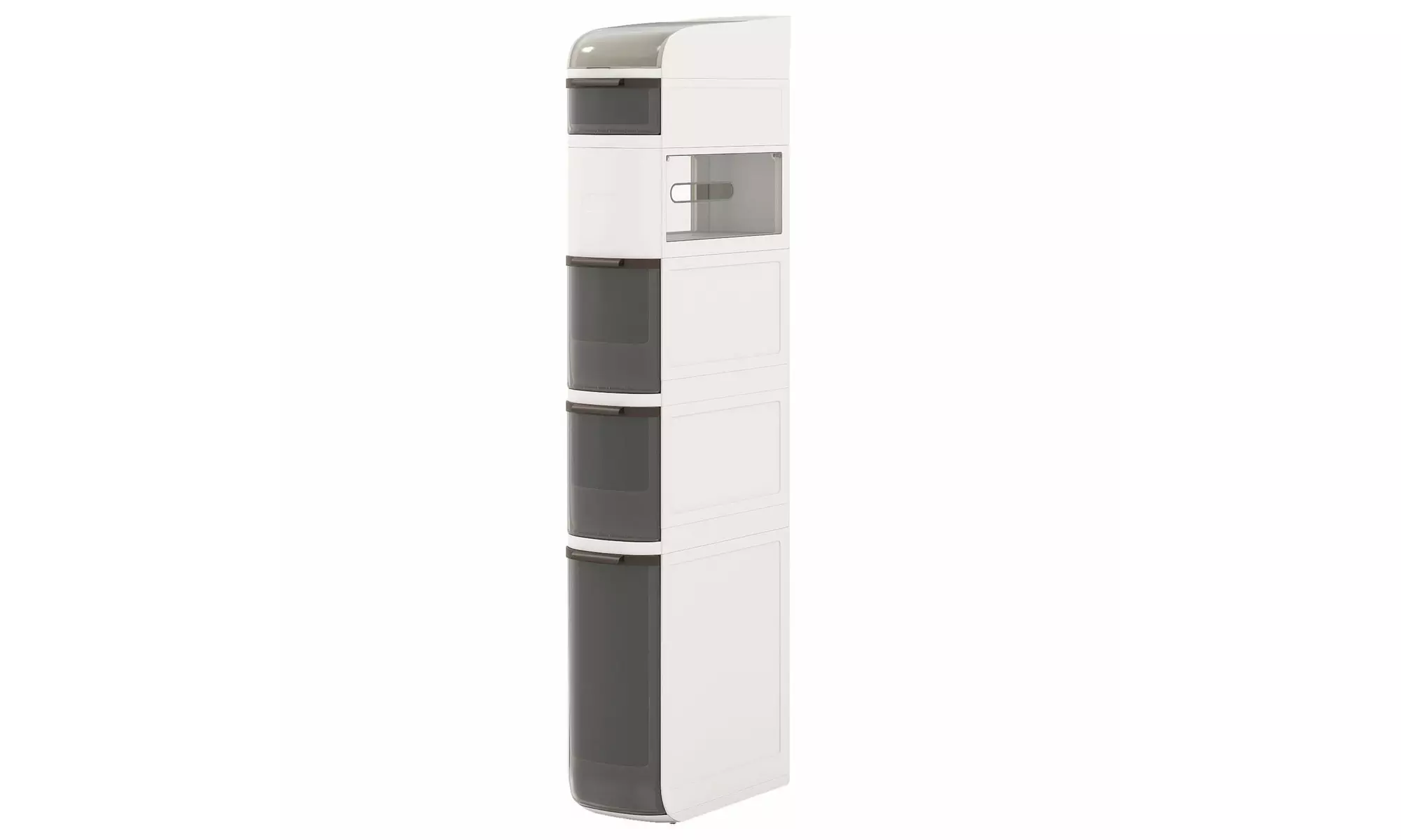 Costway Narrow Bathroom Storage Cabinet with Drawers Tissue Box Wheels
