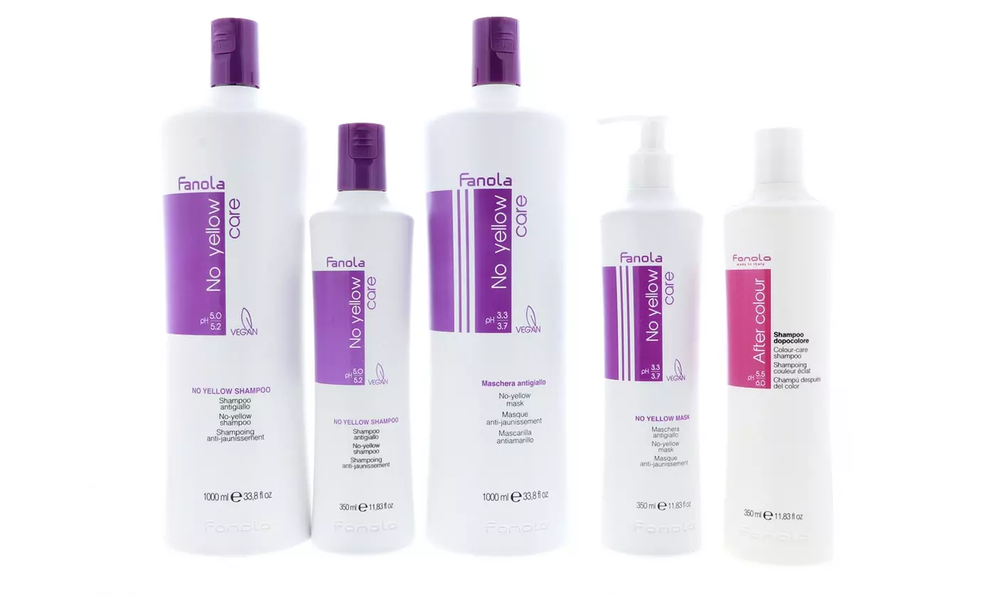 Fanola After Colour Care Shampoo, No Yellow Shampoo & No Yellow Mask - Primary Image