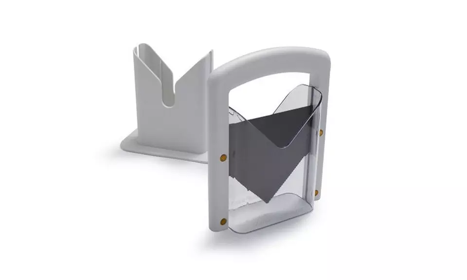 Lifetime Brands Hoan Bagel Guillotine Slicer, White - Primary Image