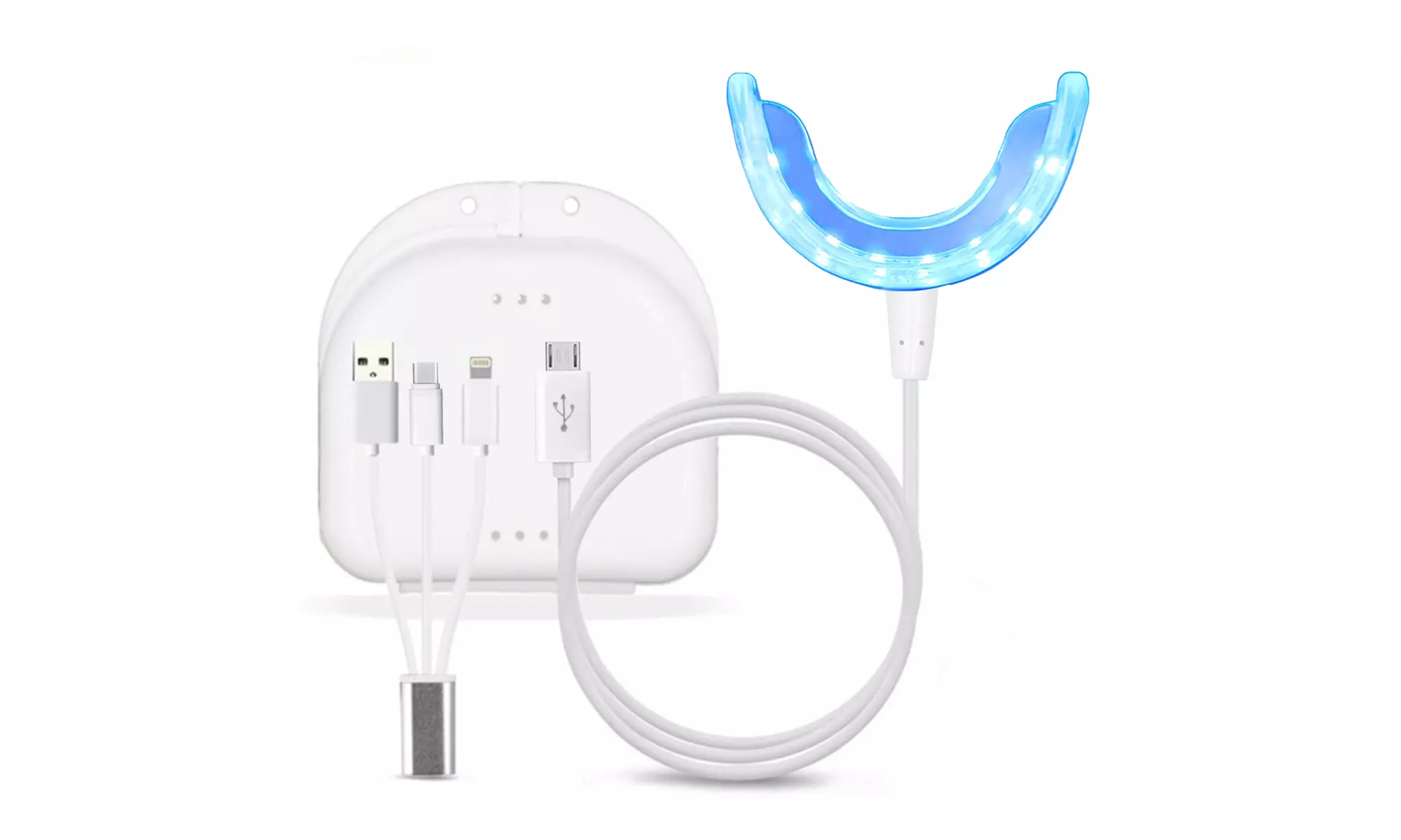 Teeth Whitening Accelerator Light Blue LED Light Mouth Tray - Second Medium