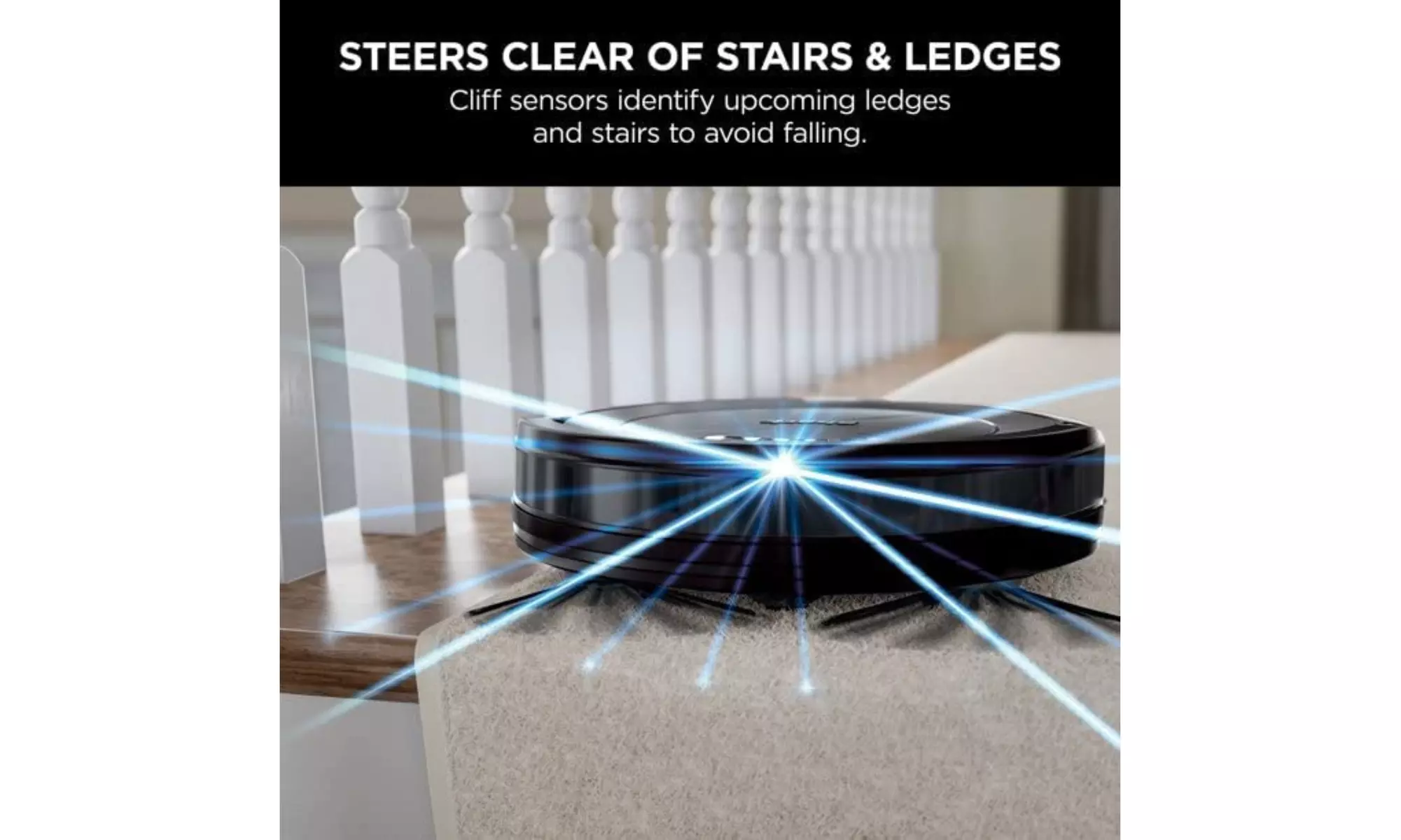 Shark RV754R01US ION Robot Vacuum Wi Fi Connected Works Google (Black)-Renewed