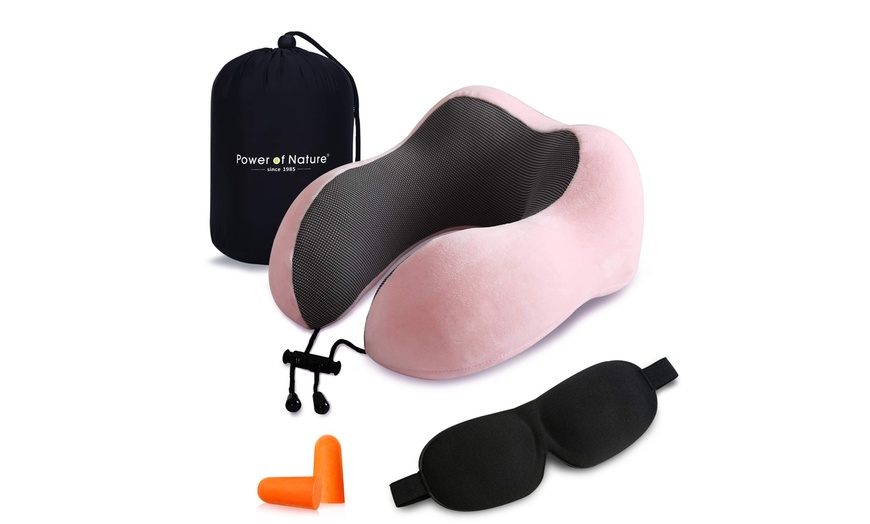 Pon memory sales foam travel pillow