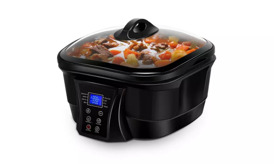 8 in 1 Multi Cooker 5.3 Quart Programmable Non-Stick Slow Cooker Pot LCD Display - Second Medium