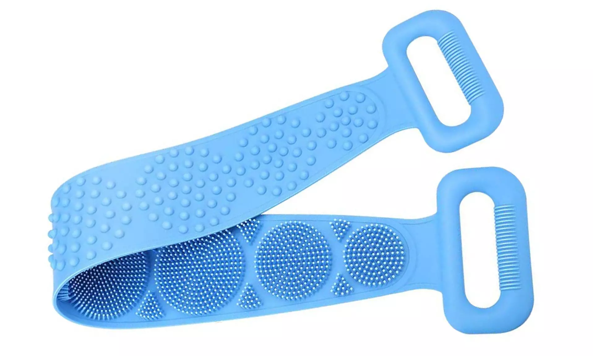Silicone Double Sided Long Shower Back Massager and Scrubber