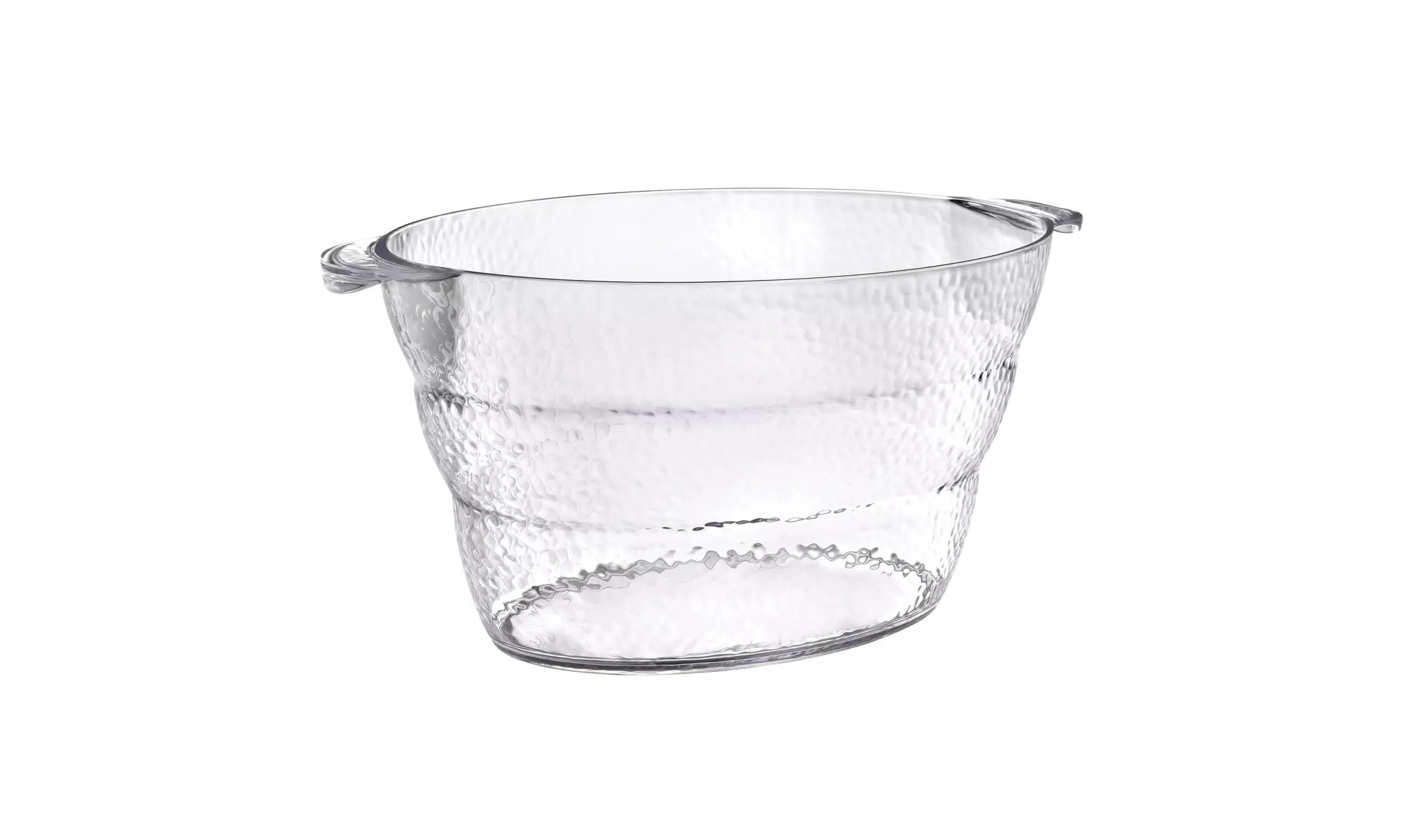 Clear Plastic Beverage Tub with Handles - Primary Image