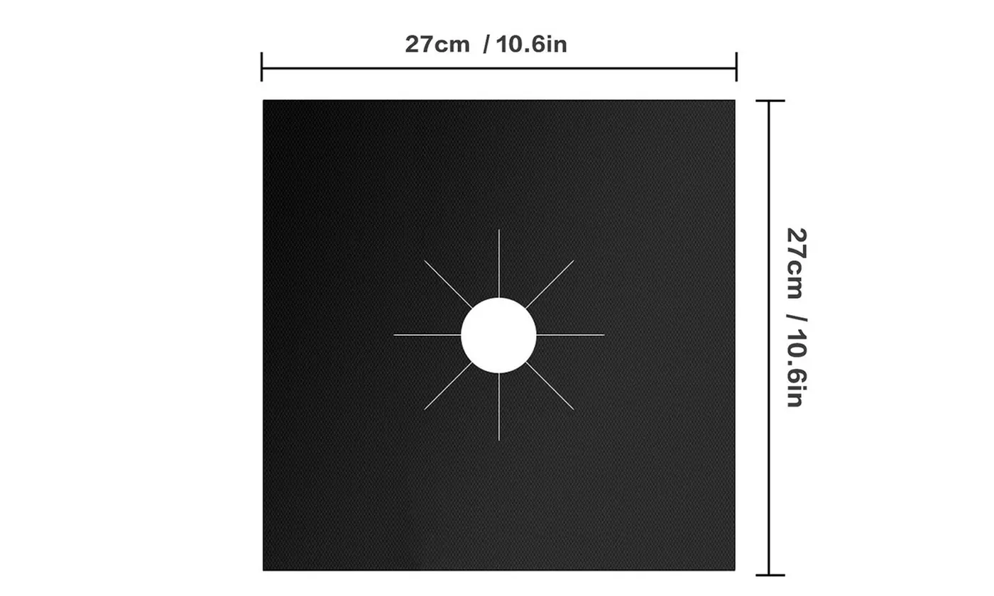 Gas Range Stove Top Burner Protector Reusable Liner Clean Non-stick Cover