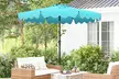 Costway 9 ft Patio Umbrella Two-Tier Market Table Umbrella Sun-Protective Canopy - Second Medium