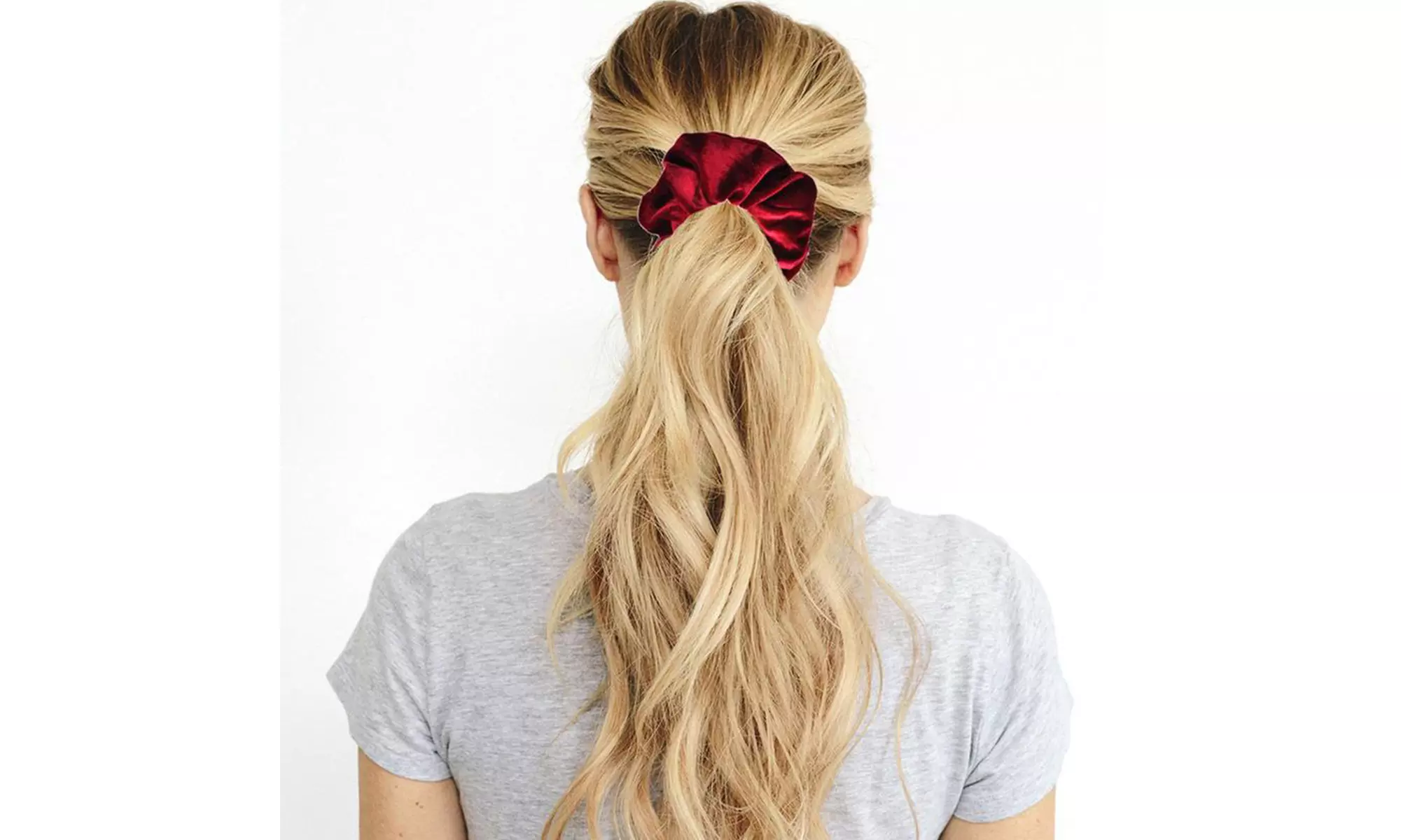 Brilliant Soft Velvet Elastic Hair Ties Scrunchies - 18 Pack