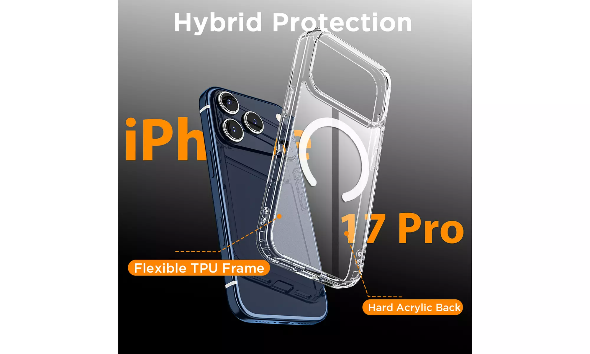 Crystal Clear Case for iPhone 17 Pro Max 17 Air 17 Pro Bumper Shockproof Cover