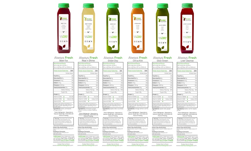 Image 8: Juice Cleanse Detox - Raw Fountain: All Natural 1, 3, 5, 7-Day Options
