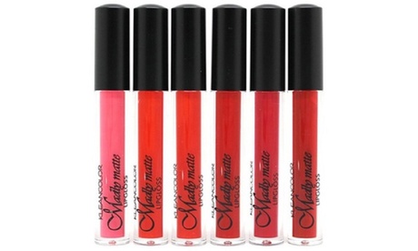 KleanColor Madly Matte Lip Gloss Set - 6 Pack Pink 5x0.75x5