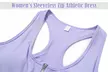 Women Tennis Athletic Zip Tank Dress with Shorts and Padded Bra - Second Medium