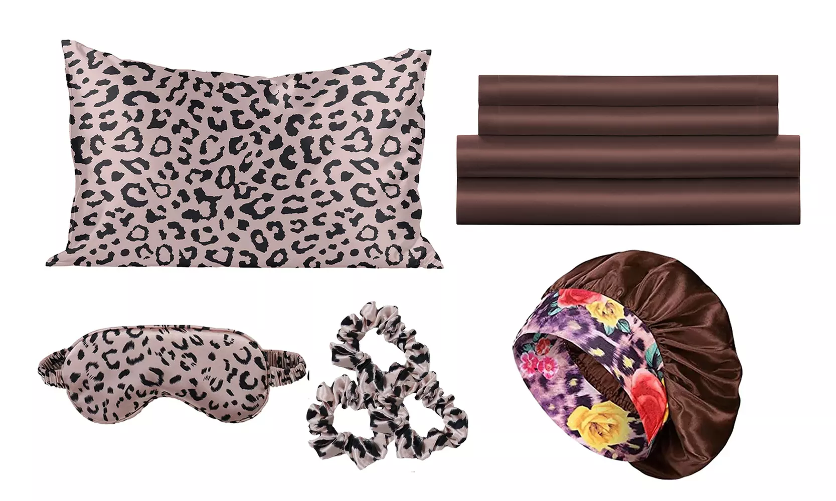 10-Piece Complete Silky Soft Satin Bedding & Sleep Set - Primary Image