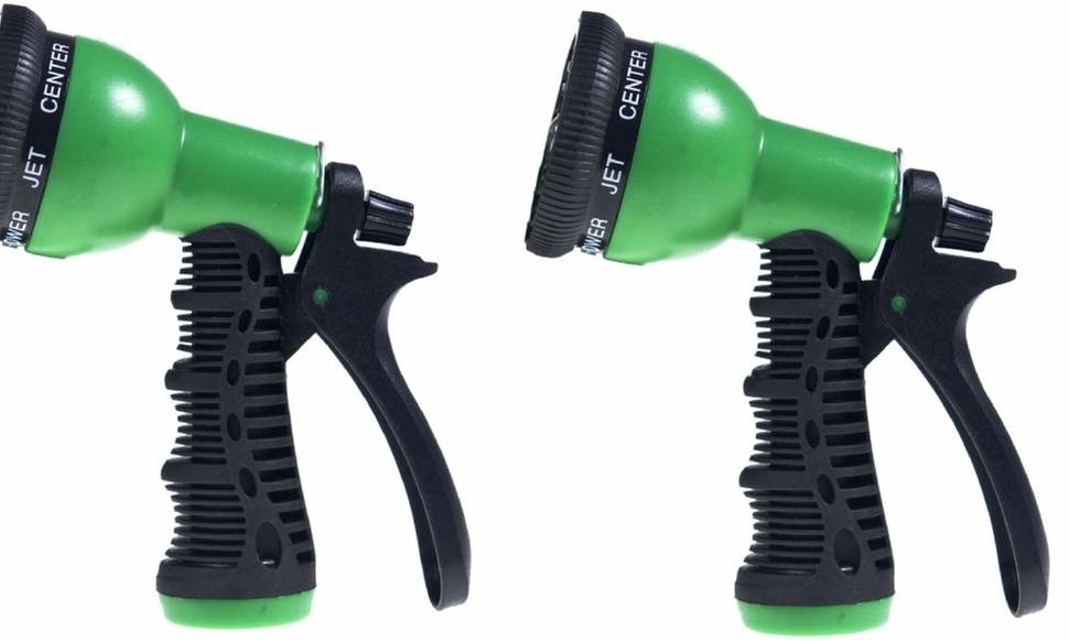 7 Way Patterns Water Pressure Spray Nozzle Sprinkler Head 2 Pack 