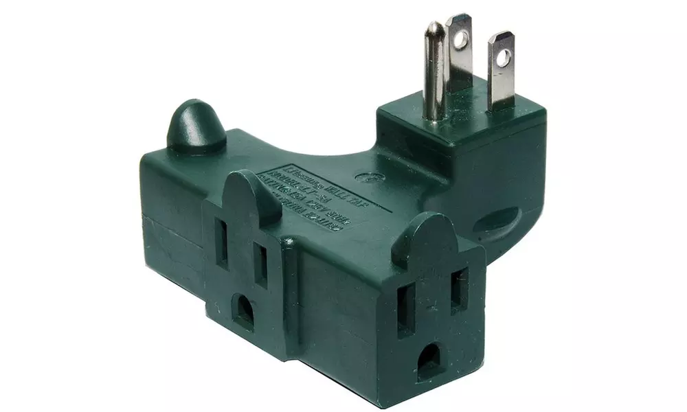 3-Way Outlet Wall Plug Adapters (3 Pack) - Second Medium