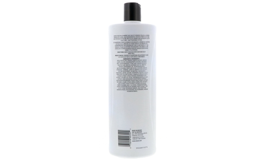 Image 22: Nioxin Cleanser Shampoo and Scalp Therapy Conditioner Liter 33.8 oz Set Combo