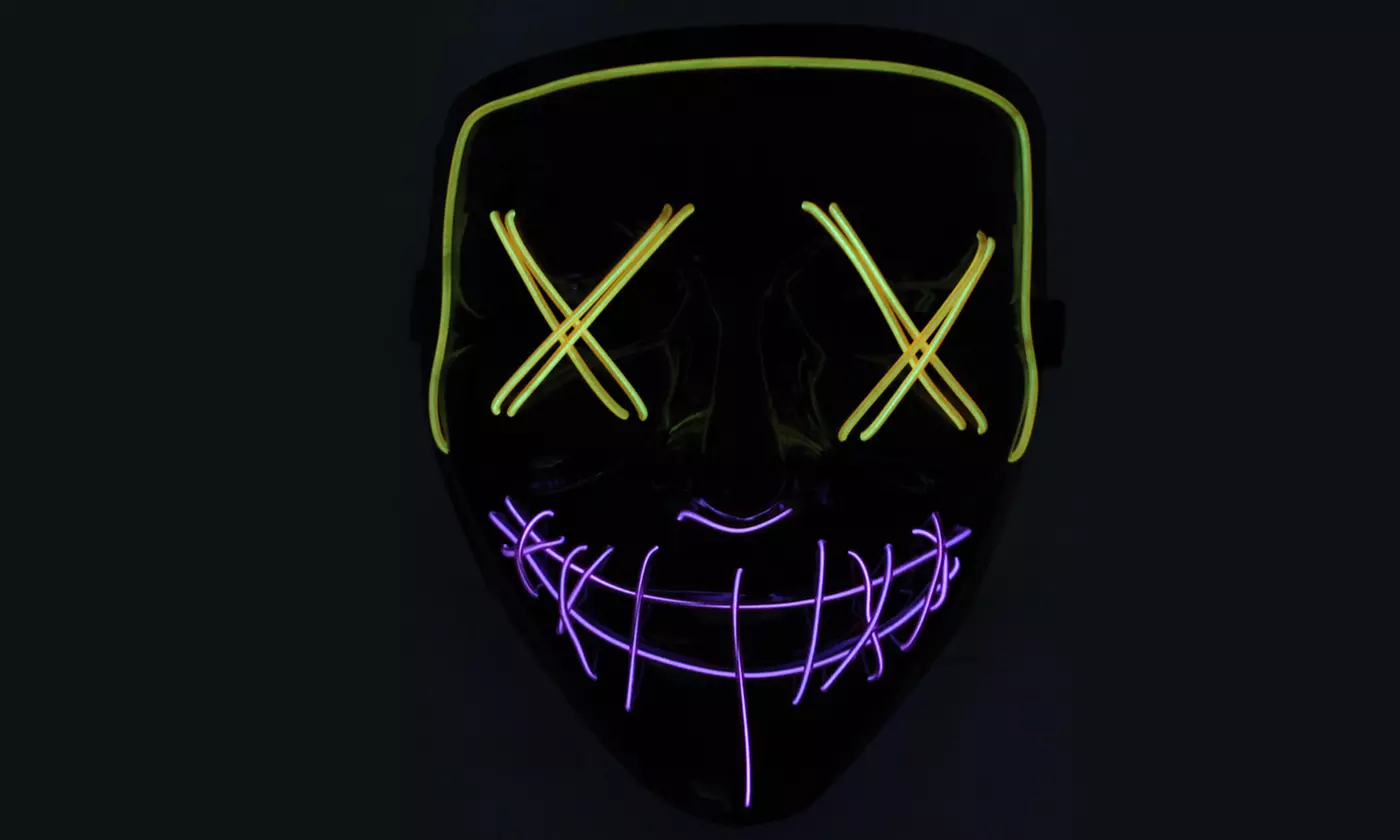 Halloween LED Purge Mask Light Up Funny Masks