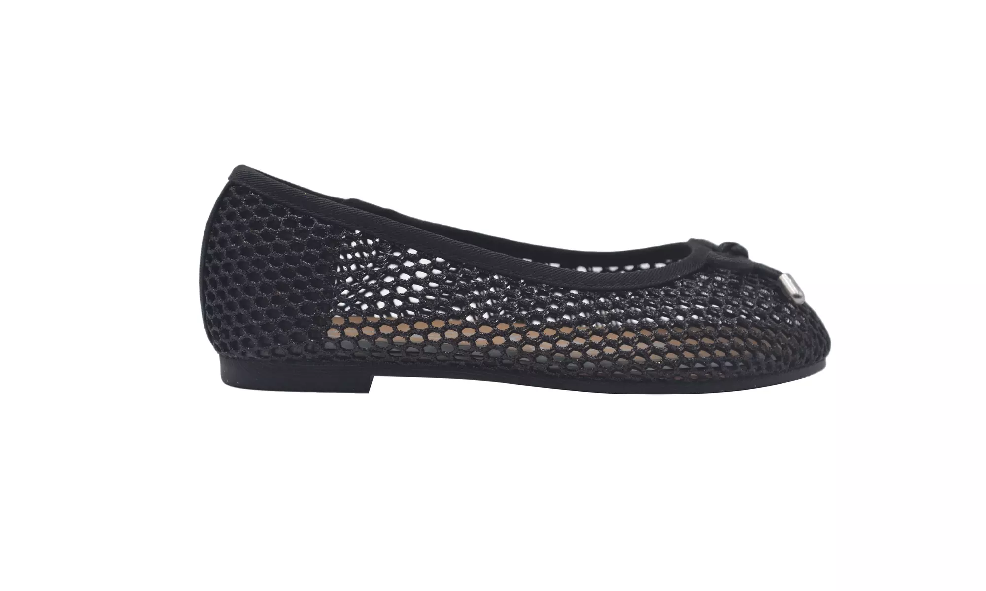 bebe Girls Ballet Flats Little Kid Glitter Mesh Slip On Sandals - Primary Image