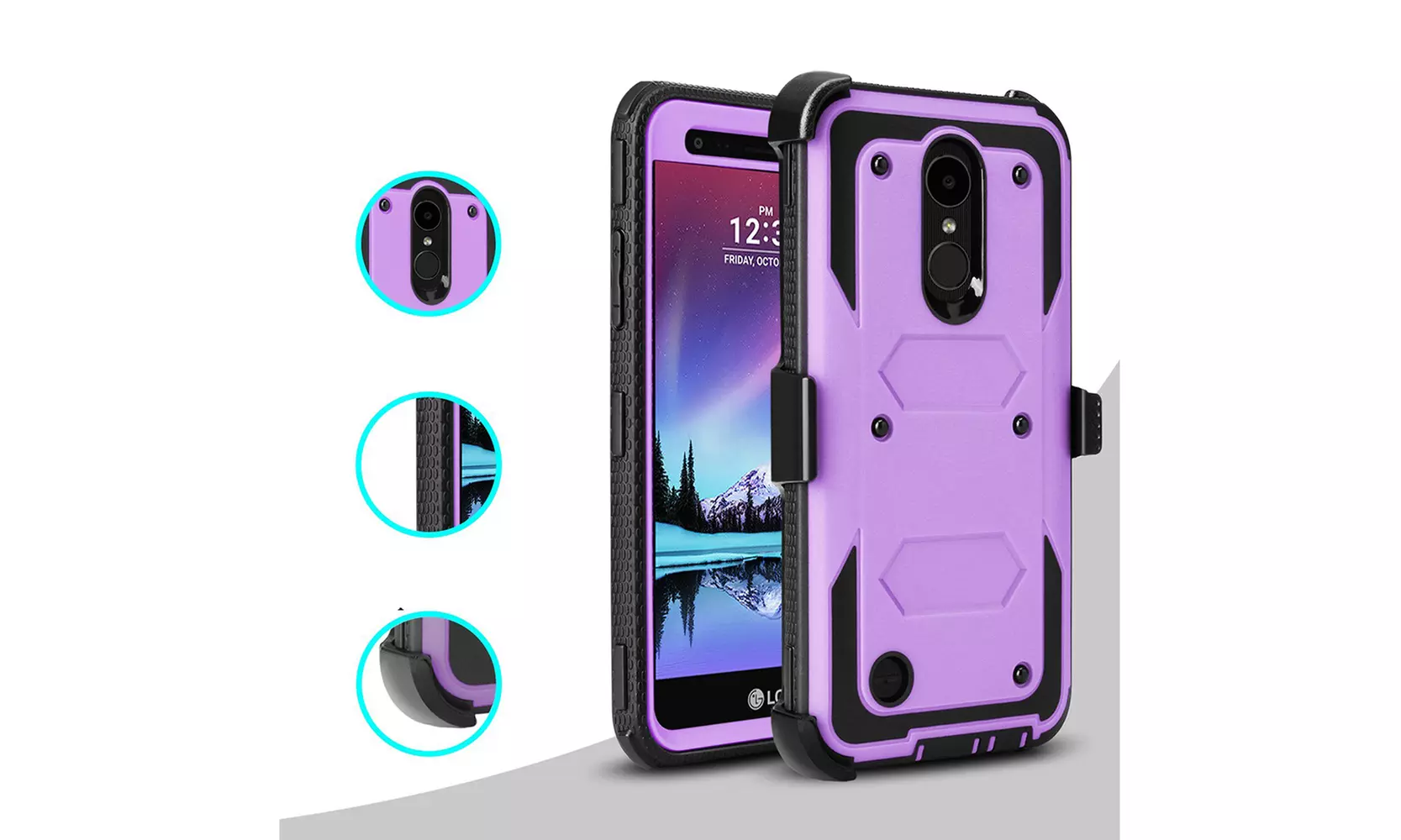 For LG Aristo 2/LG Tribute Dynasty/LG LV3 2018 Belt Clip Holster Case  - Second Medium