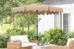 Costway 9 ft Patio Umbrella Two-Tier Market Table Umbrella Sun-Protective Canopy - Second Medium
