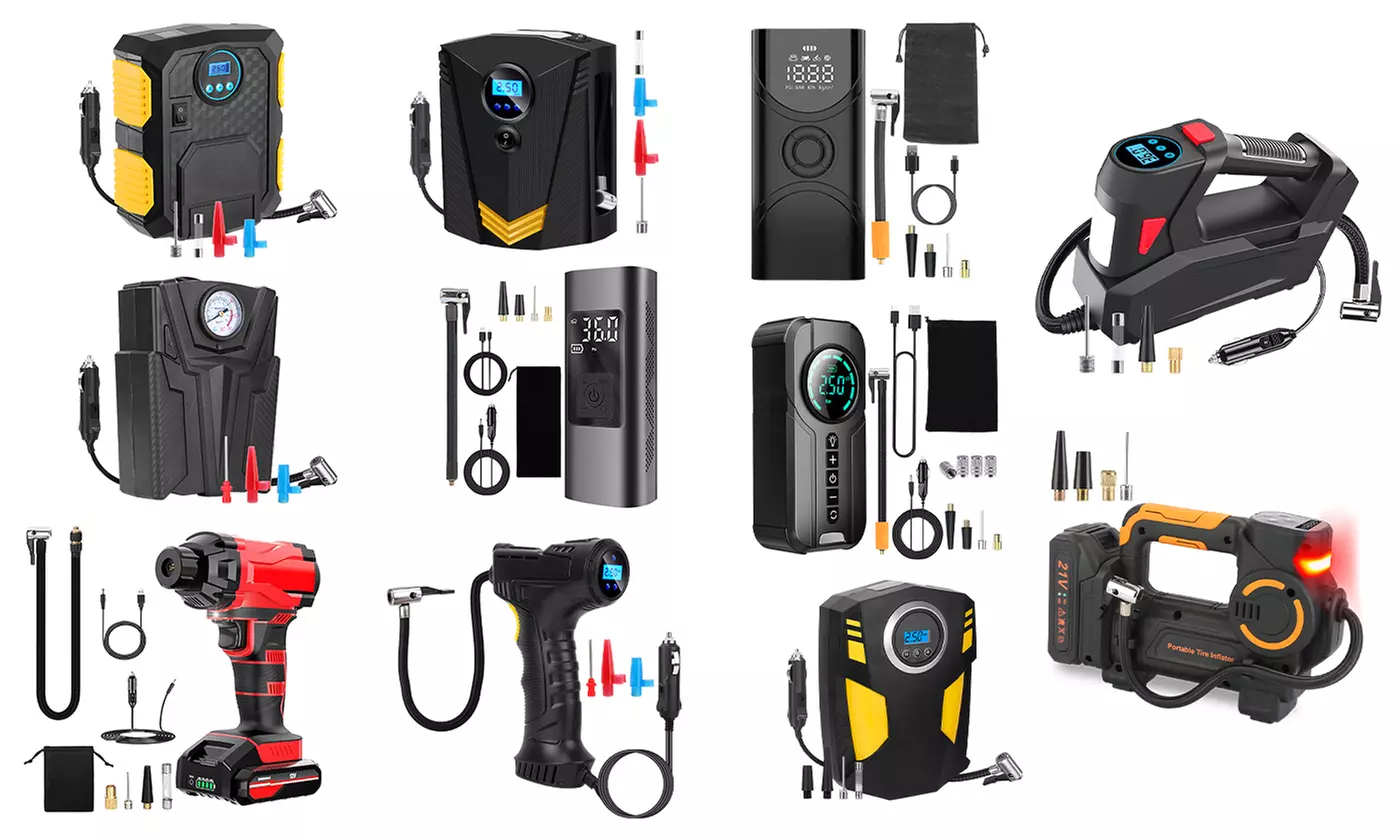 iMounTEK 12V DC 150PSI Tire Inflator with LCD Display & Auto Shut-Off