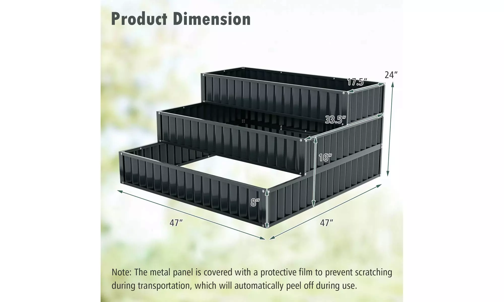 One or Two Costway Three-Tier Raised Garden Beds