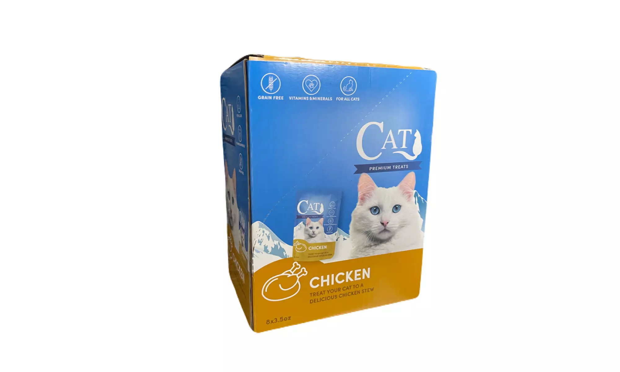 Cat by Scoochie Gravy/Stew 3.5 Ounce Pouch - Chicken or Salmon - 8 Pack