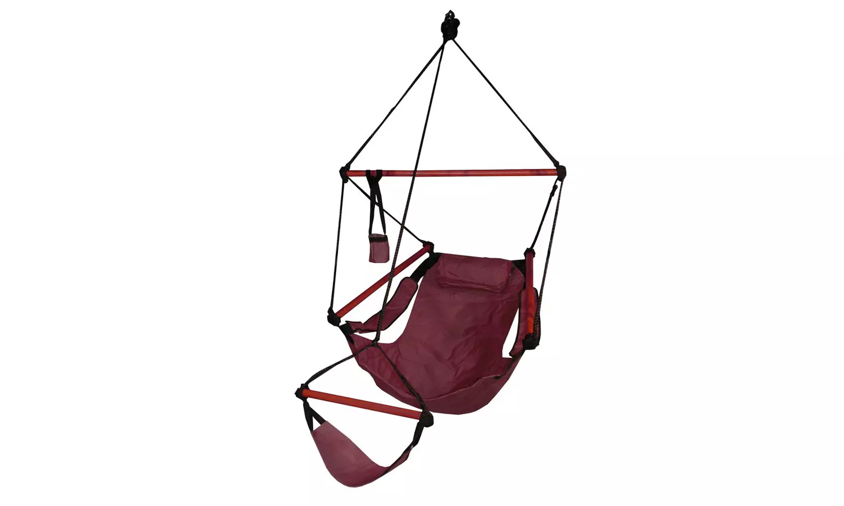 KingsPond  40509-KP Hammaka Trailer Hitch Stand with Burgundy Hammaka  - Primary Image
