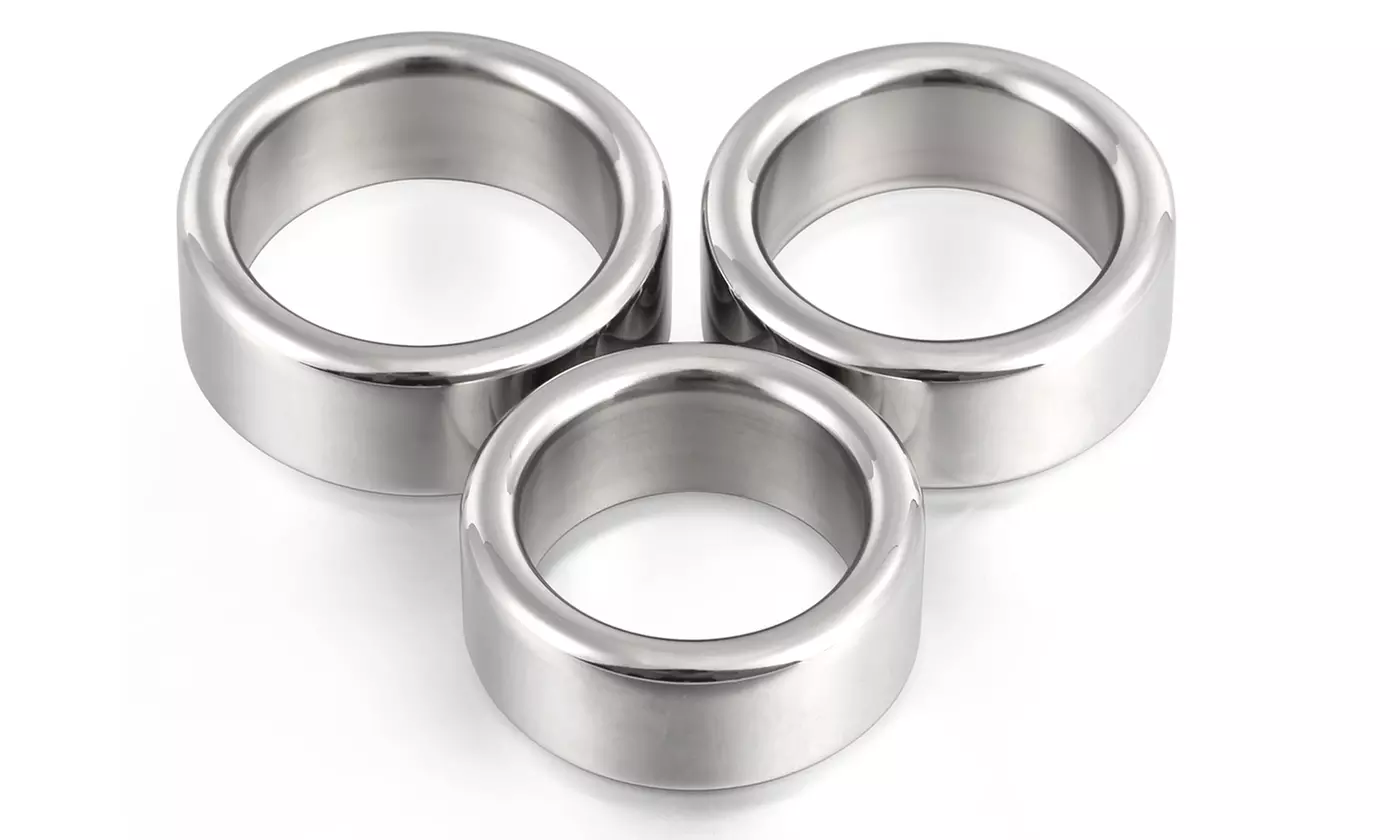 Stainless Steel Metal Silver C-Ring Penis Enhancer