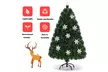 Costway 5' Pre-Lit Fiber Optic Artificial Christmas Tree w/Multi-Color Lights - Second Medium