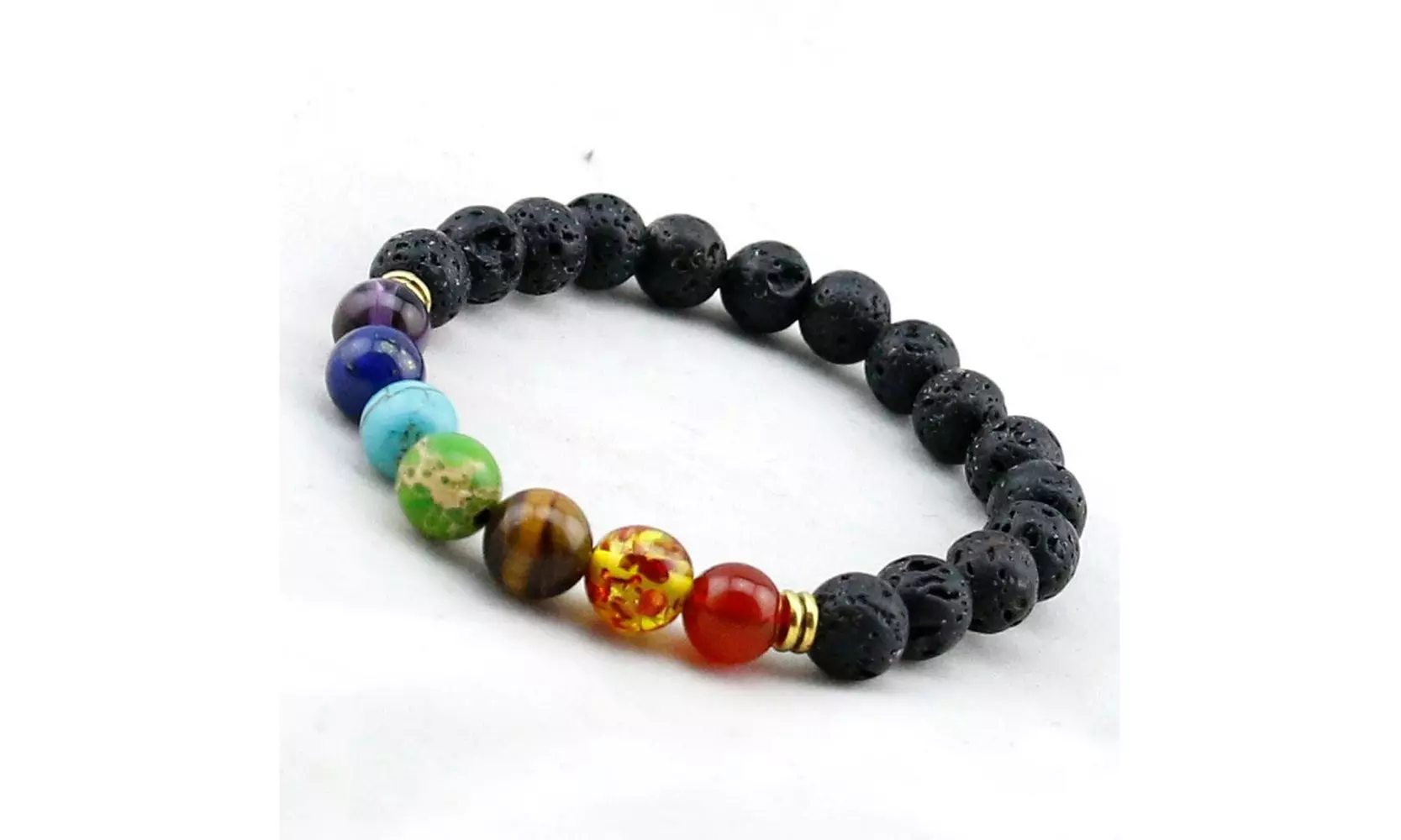 7 Chakra Healing Natural Stone Bead Bracelet
