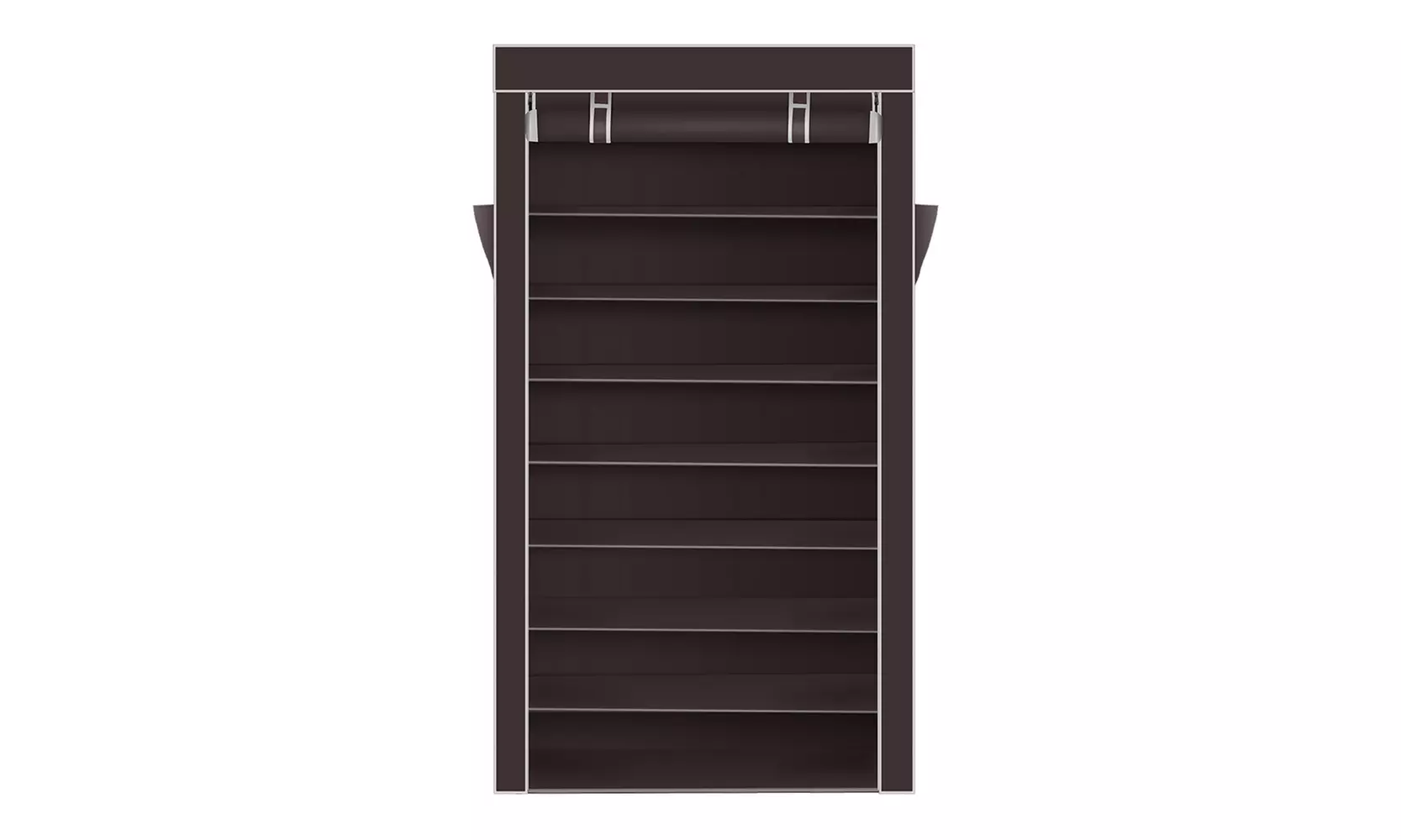 10 Tiers Shoe Rack with Dustproof Cover Closet Shoe Storage - Primary Image