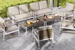 Costway Modern Bistro Set Set with Thick Cushions and Coffee Table  - Second Medium
