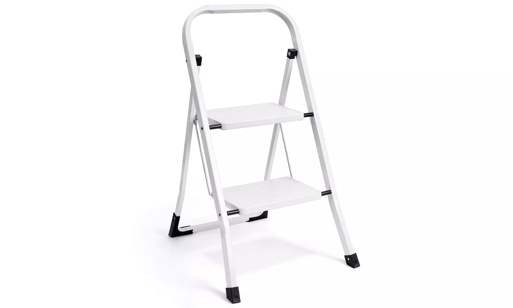 2 Step Ladder Folding Step Stool Ladder with Handgrip - Primary Image