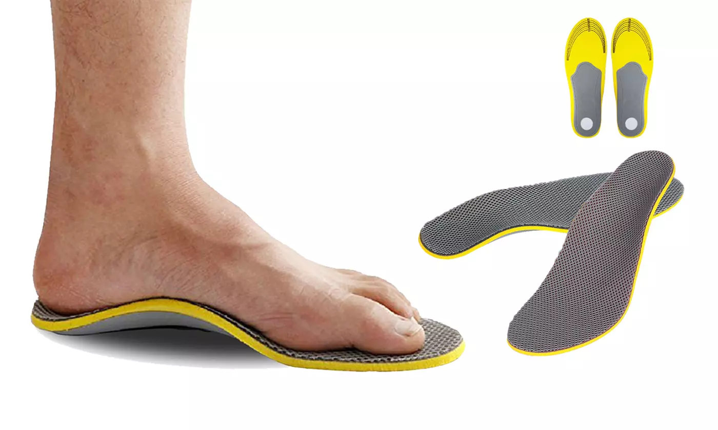 Flat Feet Foot High Arch Gel Support Inserts Pad Foot Care Orthotic Shoe Insoles