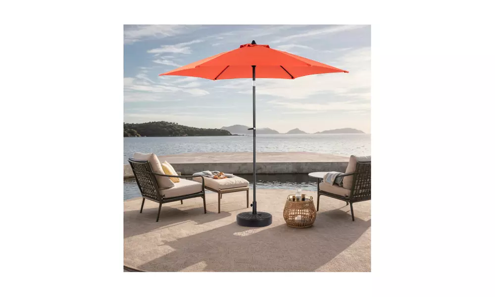 9FT Half Umbrella Waterproof Folding Sunshade Tent (not include resin base)