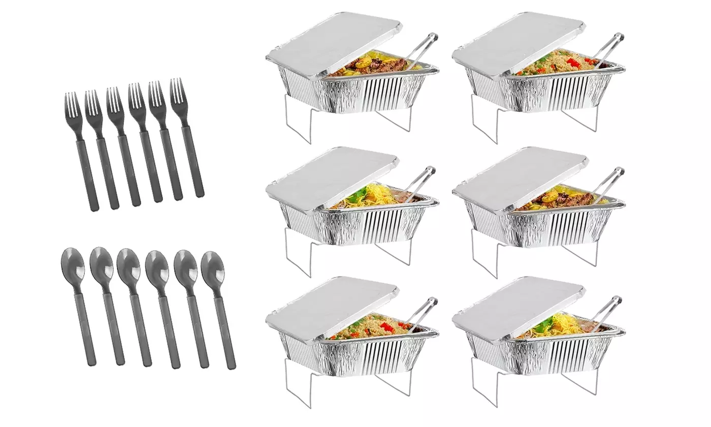 NewHome Disposable Chafing Dishes Buffet Set Food Warmer Buffet Server (36pcs)