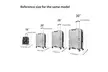 Cosytown Four-Piece Travel Luggage Set with Rotating Wheels - Second Medium