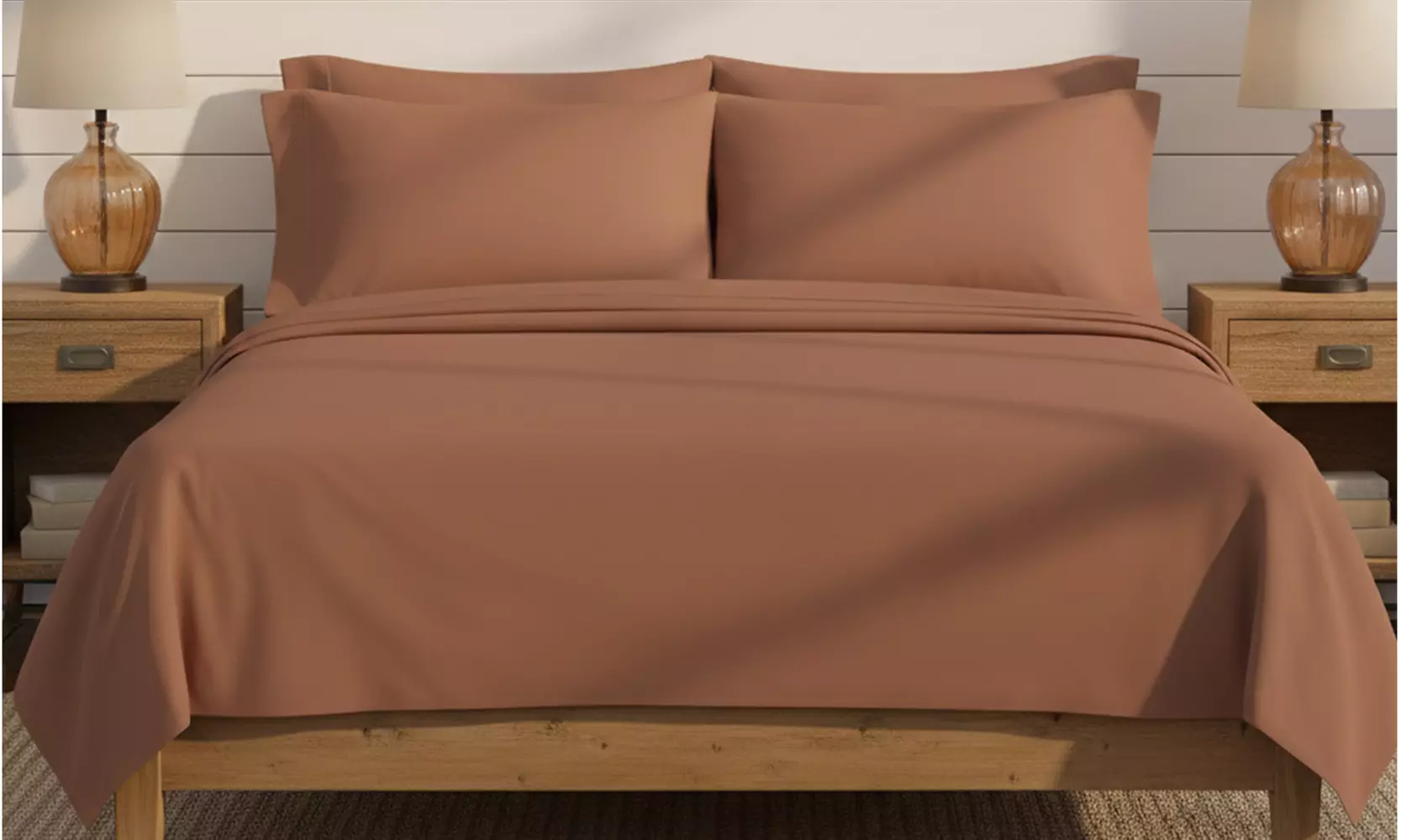 Luxury Home 6-Piece Microfiber Bed Sheet Set
