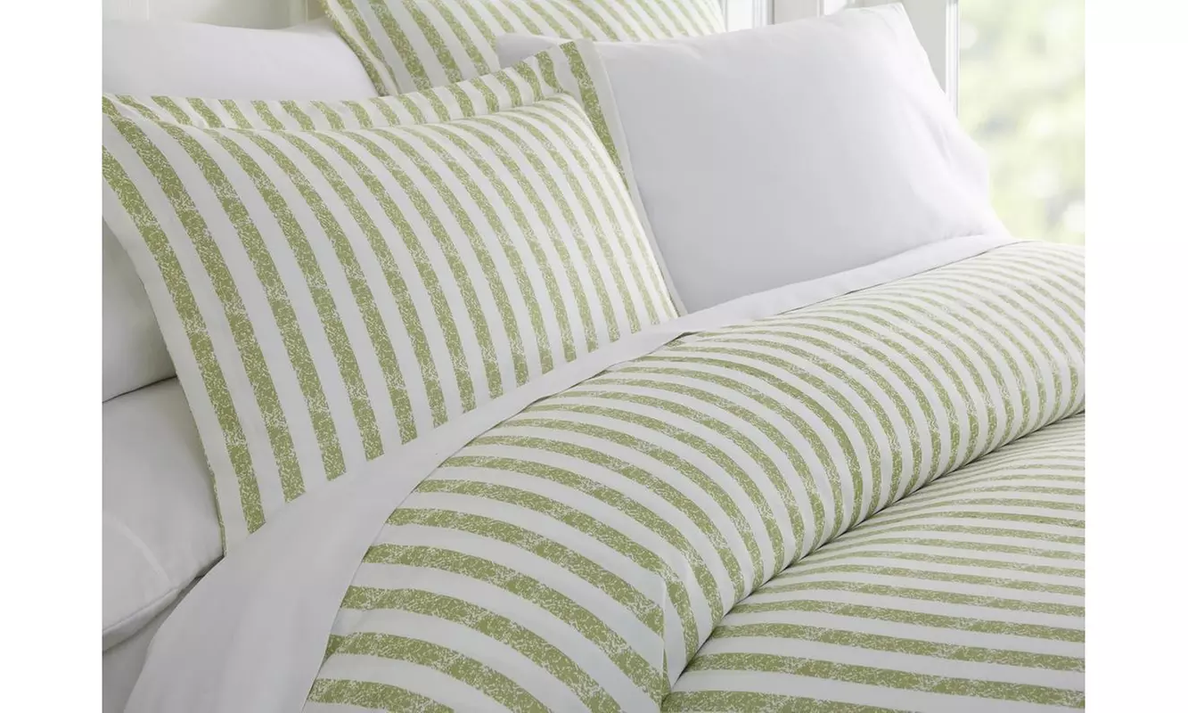 Merit Linens Premium Ultra Soft 3 Piece Patterned Duvet Cover Set