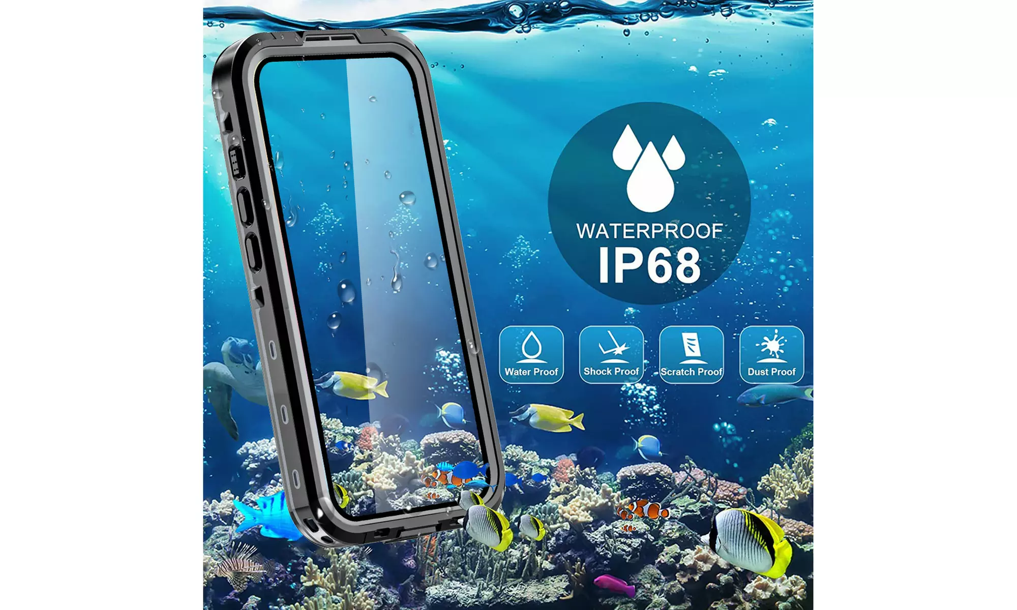 For iPhone 17 Pro Max Air Waterproof Magnetic Heavy Duty Shockproof Case