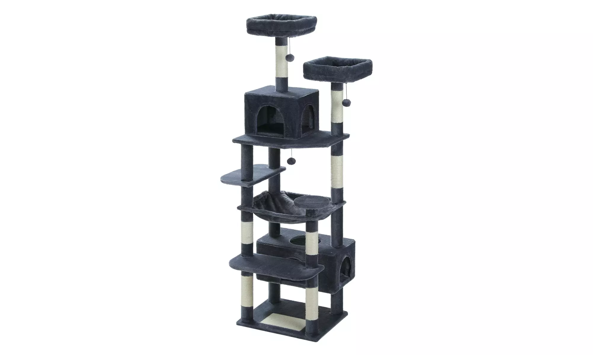 72" Cat Tree for Large Cats with Condo, Hammock and Scratching Posts - Primary Image