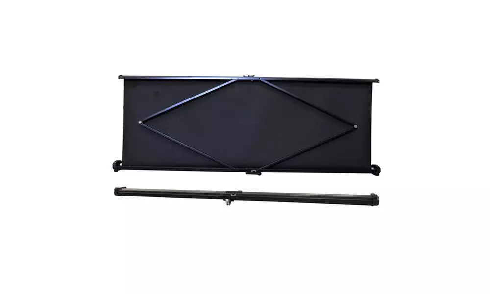 Portable 40-inch Projector Screen, Manual Pull Up, White Matte Fabric, 32x24 - Second Medium