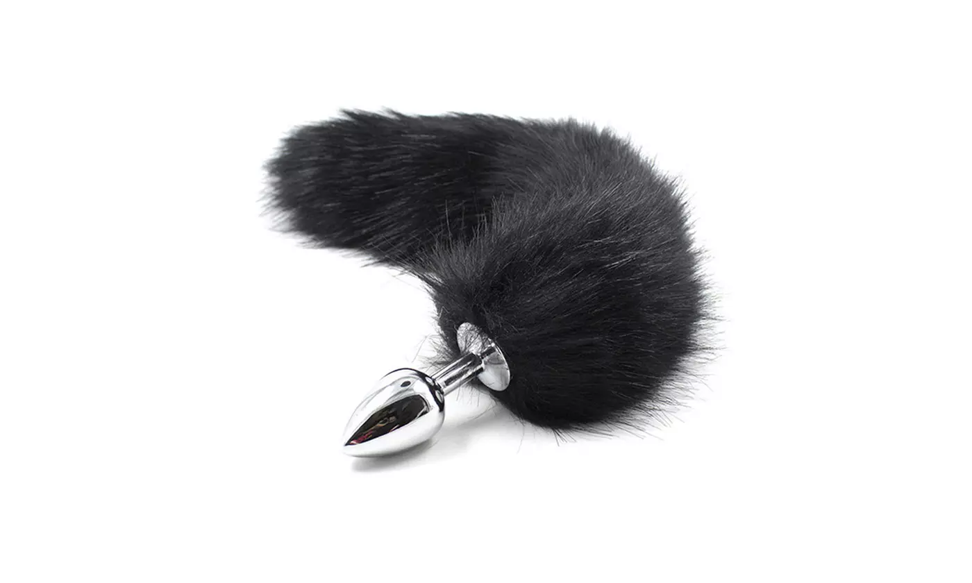 Aluminum Alloy Fox Tail Anal Plug Insert Sexy Toys Adult Cosplay